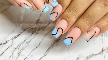 Stylish pastel nail art at Thee Nail Plugk, Cape Town, Western Cape, ZA, showcasing a creative design.