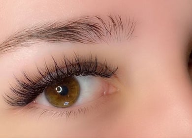 Close-up of beautifully enhanced eyelashes at The Coogee Lash Room, Coogee, Western Australia, AU.
