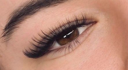 Close-up of enhanced lashes at The Coogee Lash Room, Coogee, Western Australia, AU.