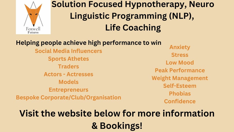 Foxwell Futures Hypnotherapy & Life Coaching зображення 1