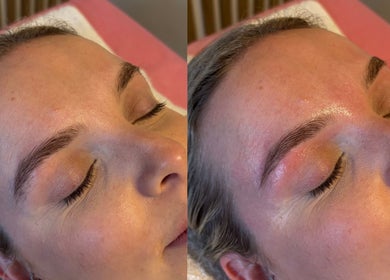Eyebrow waxing results at The Waxing Room in Pencoed, Wales, GB showing smooth, neatly shaped brows.