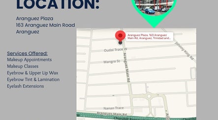 Map showing Rana Beauty Room at Aranguez Plaza, San Juan-laventille Regional Corporation, TT.