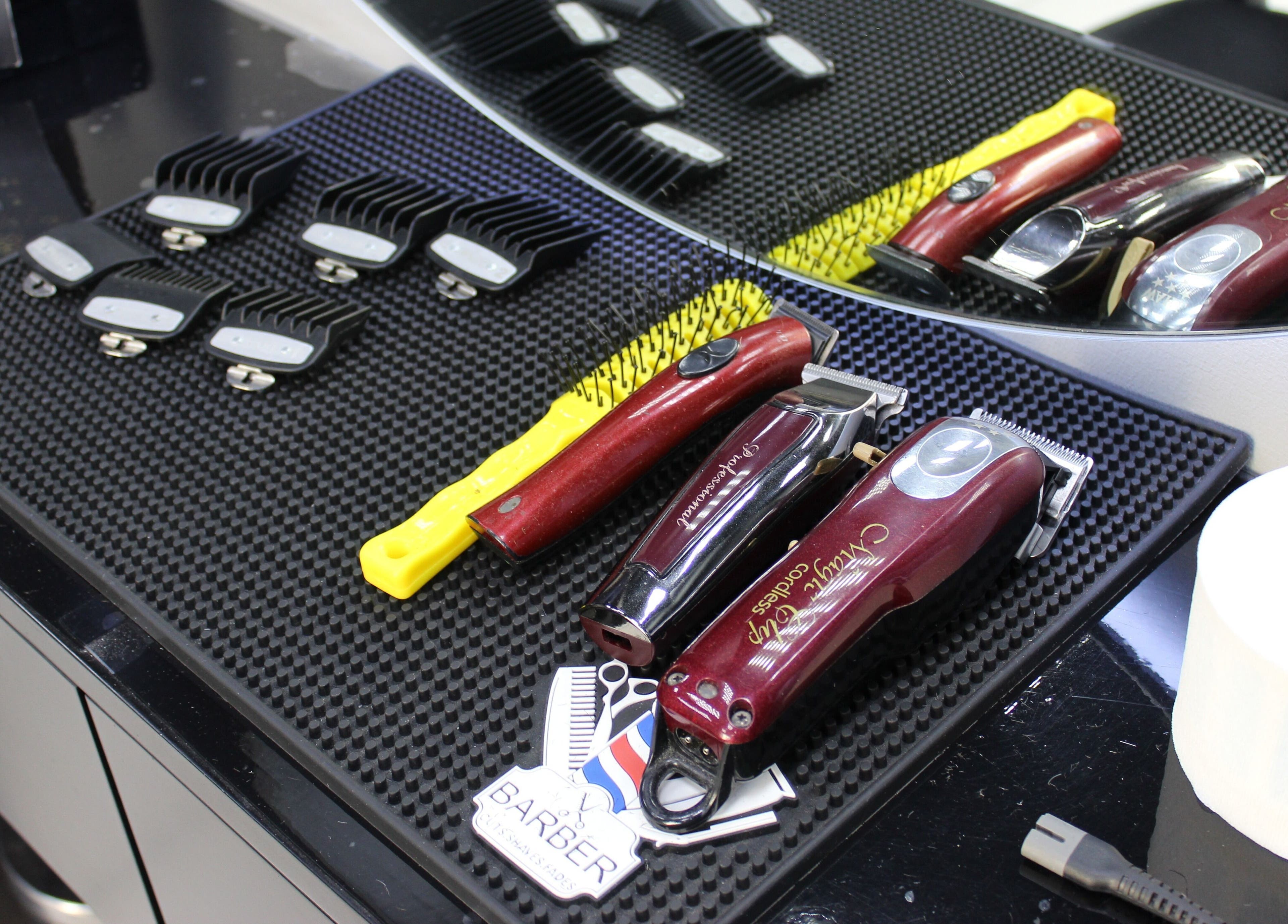 Professional grooming tools at White Tower Salon صالون البرج الأبيض - Sheikh Zayed Road, Dubai, Dubai, AE.