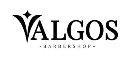 Valgos Barbershop logo showcases sleek design, located in Rawang, Selangor, MY.
