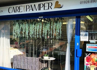 Front view of Care Love Pamper Limited in Frodsham, England, GB, featuring elegant floral decor.