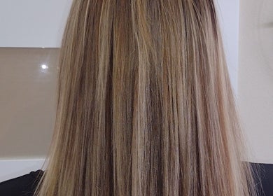 Stylish blonde hair at A Great Hairday with Chaughn @Allure Salon Suites, Hot Springs, Arkansas, US