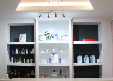 Elegant product display at Laser Hair Removal Lansdowne, Rosa Beauty Spa in Cape Town, Western Cape, ZA.