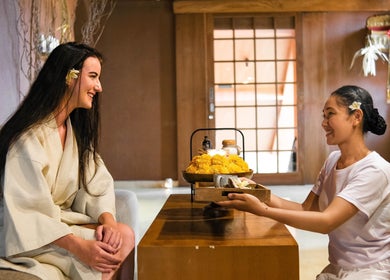 Guest enjoying a relaxing moment at Rituals Wellness Spa, Bali, Bali, ID with personalized service.