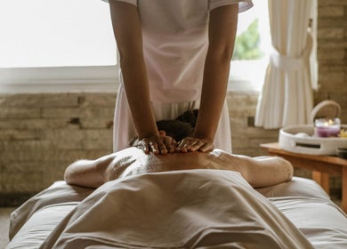 Massage therapy session at Rituals Wellness Spa in Bali, Bali, ID, showcasing a serene spa environment.