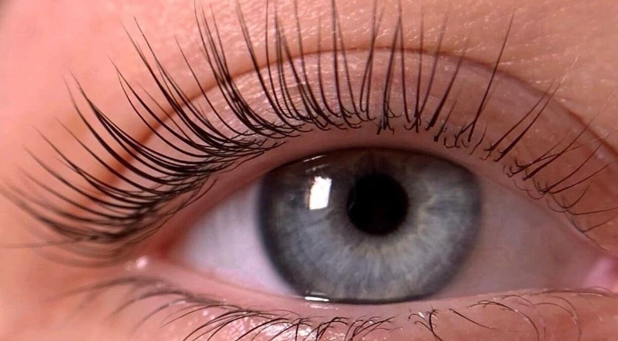 Close-up of styled eyelashes at Lashes by Lina, Cape Town, Western Cape, ZA.