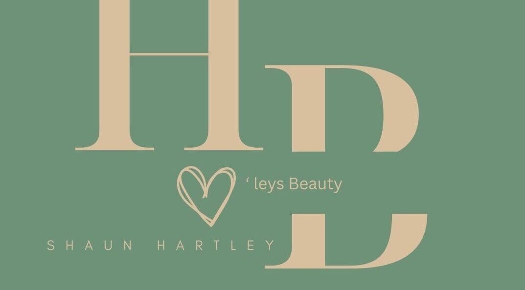 Logo of Hartley’s Beauty, Lafayette, Louisiana, US. Features stylish font and heart design.