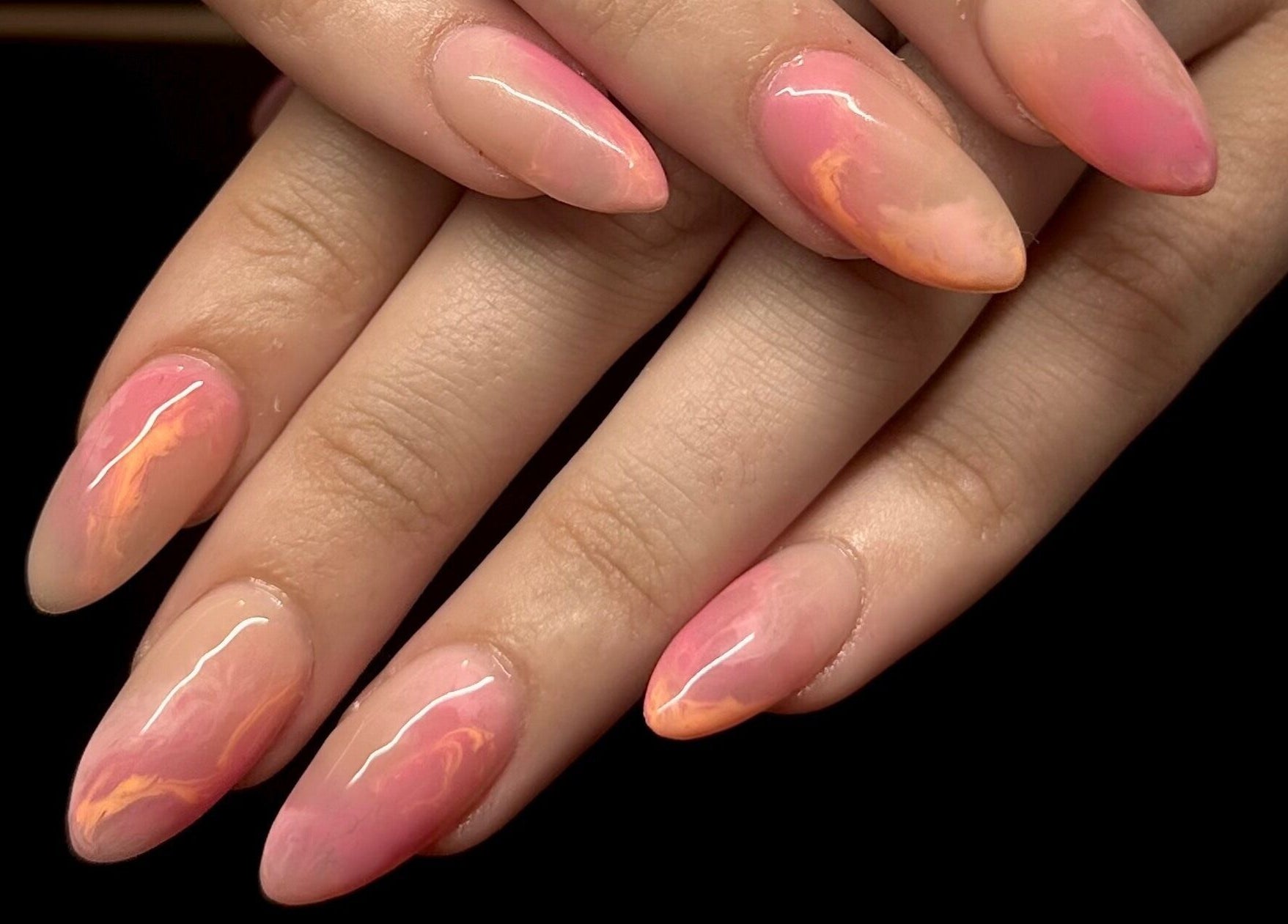 Elegant pink ombre nails by Lily the Nail Tech, Wraxall, GB showcasing stunning nail artistry.