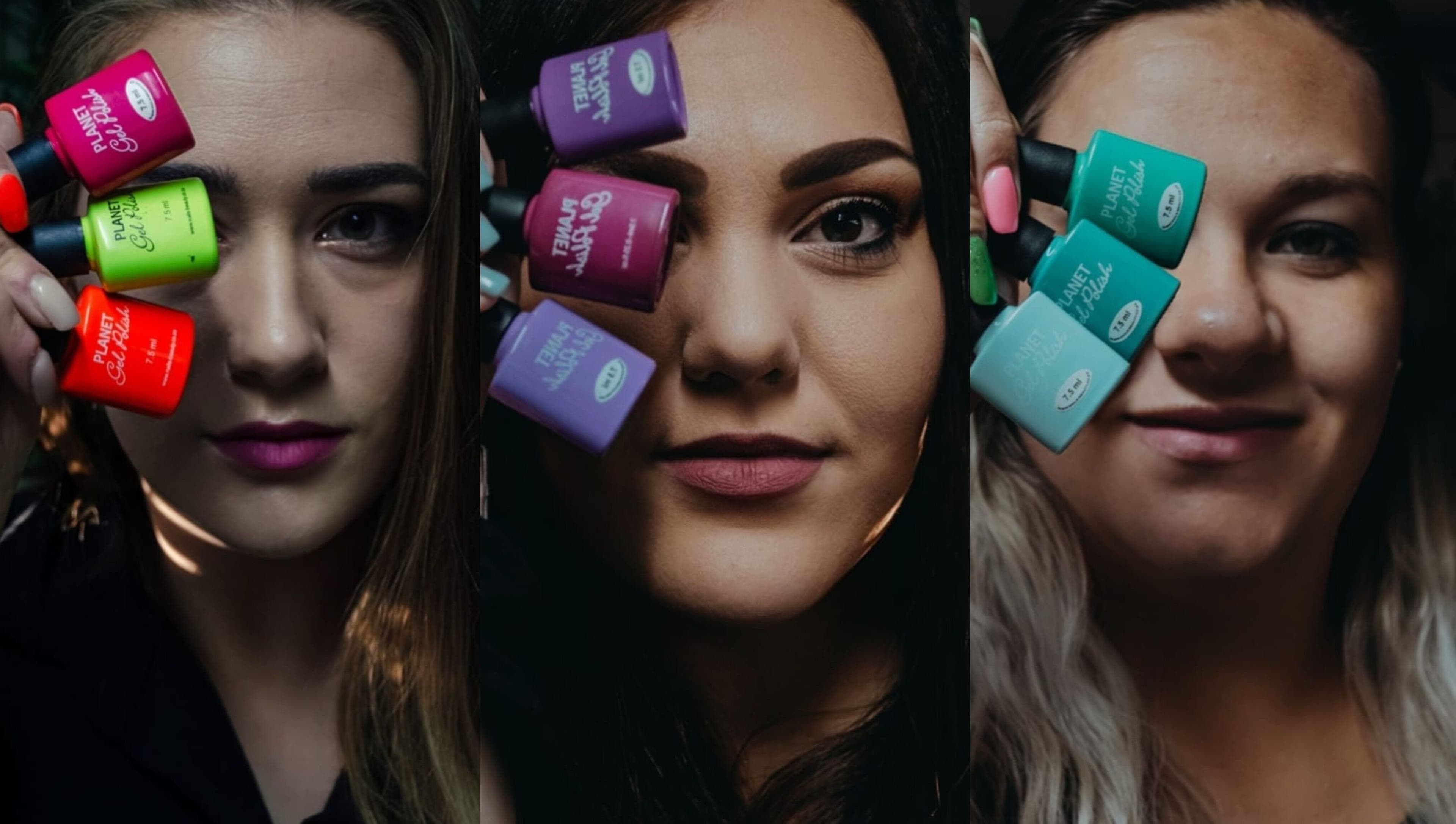 Vibrant nail polish collection at Aerglo Nails & Beauty, Rustenburg, North West, ZA showcasing diverse shades.