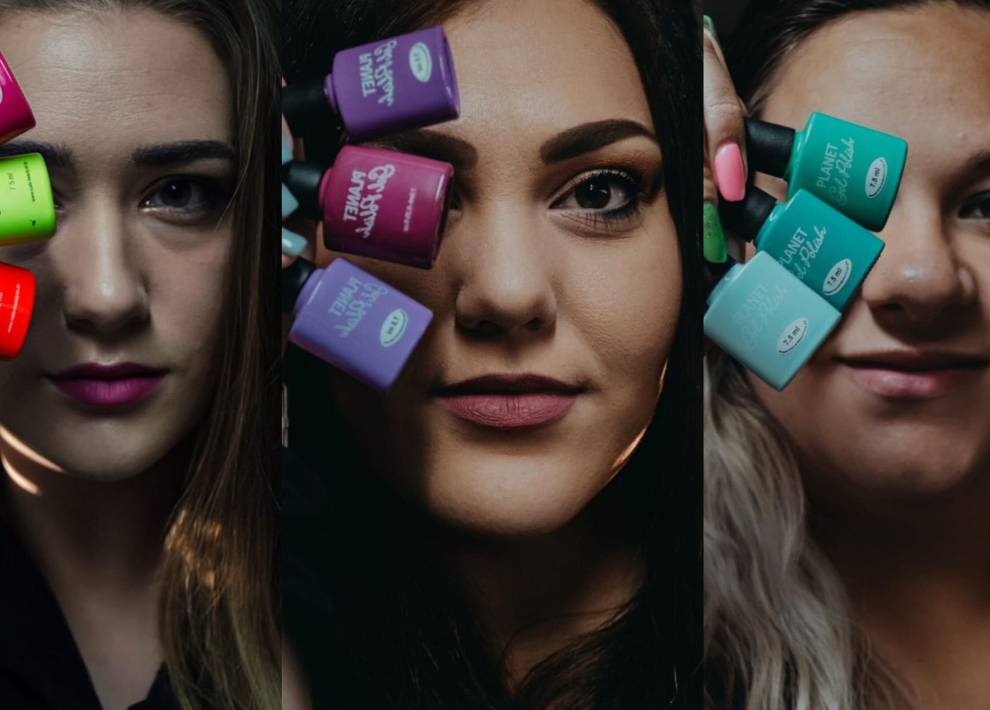 Vibrant nail polish collection at Aerglo Nails & Beauty, Rustenburg, North West, ZA showcasing diverse shades.