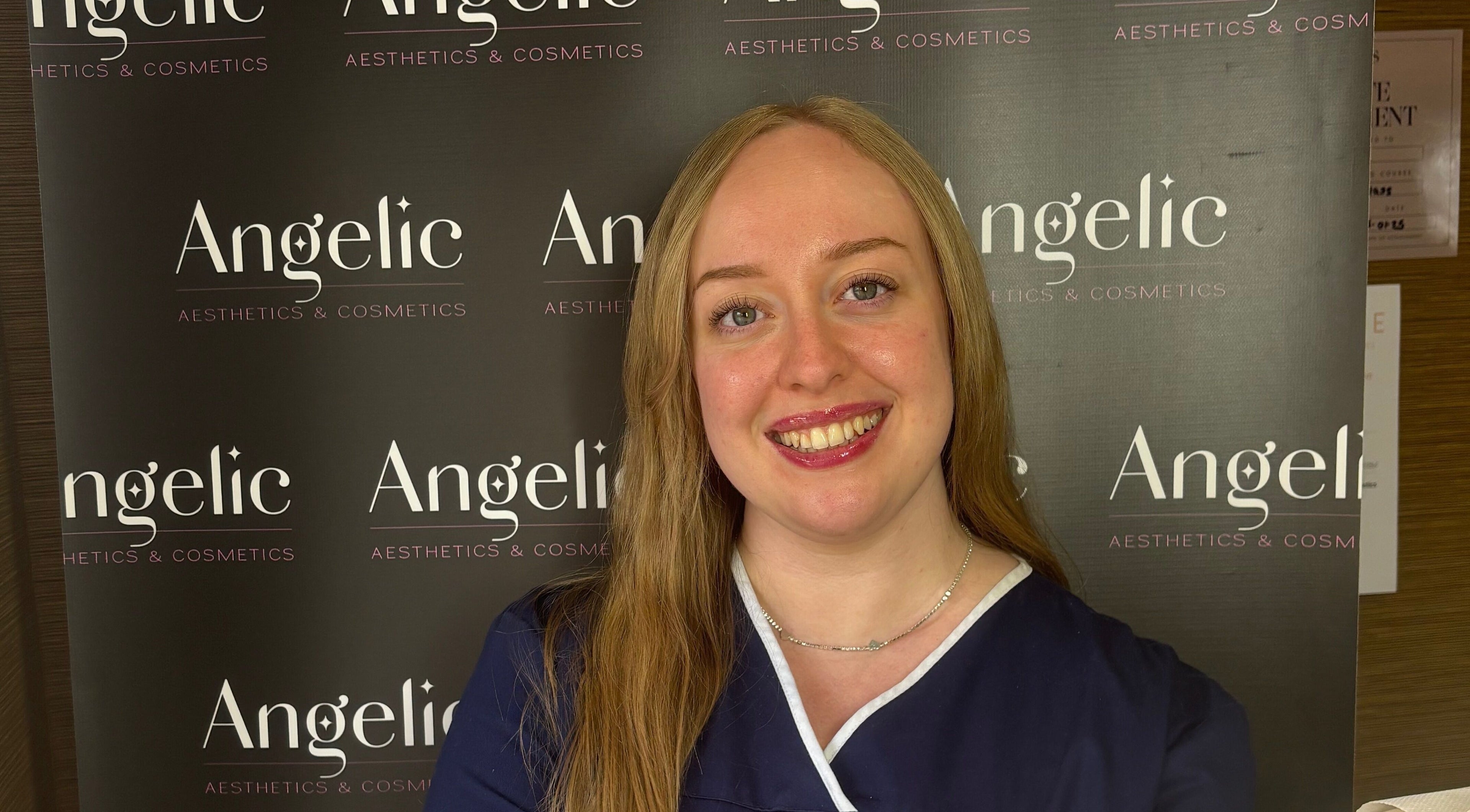 Friendly staff at Angelic Aesthetics and Cosmetics, Canterbury, England, GB, welcoming clients.