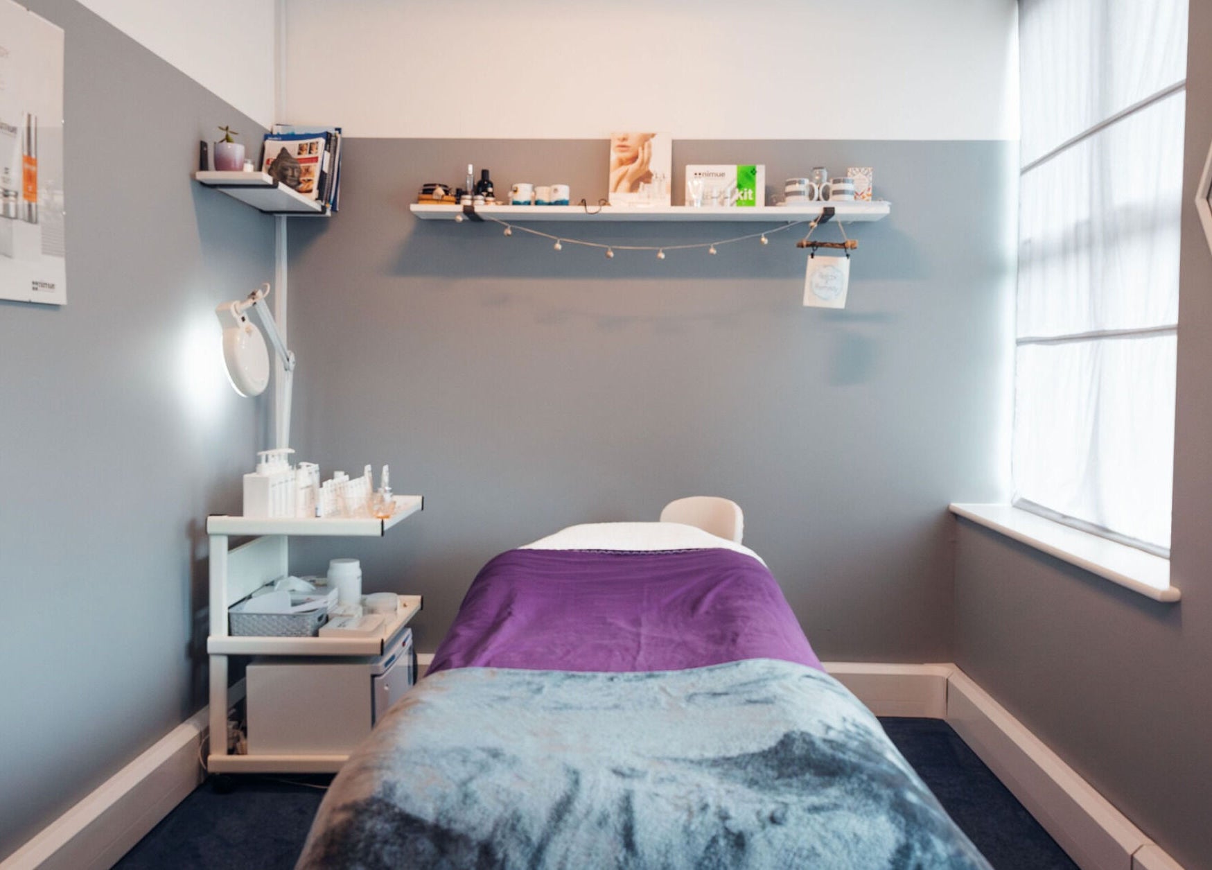 Tranquil treatment room at Relax & Remedy, Ferndown, England. Perfect for a rejuvenating wellness experience.