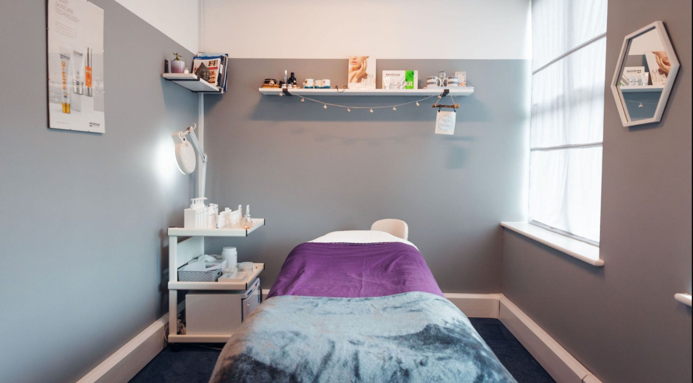 Tranquil treatment room at Relax & Remedy, Ferndown, England. Perfect for a rejuvenating wellness experience.