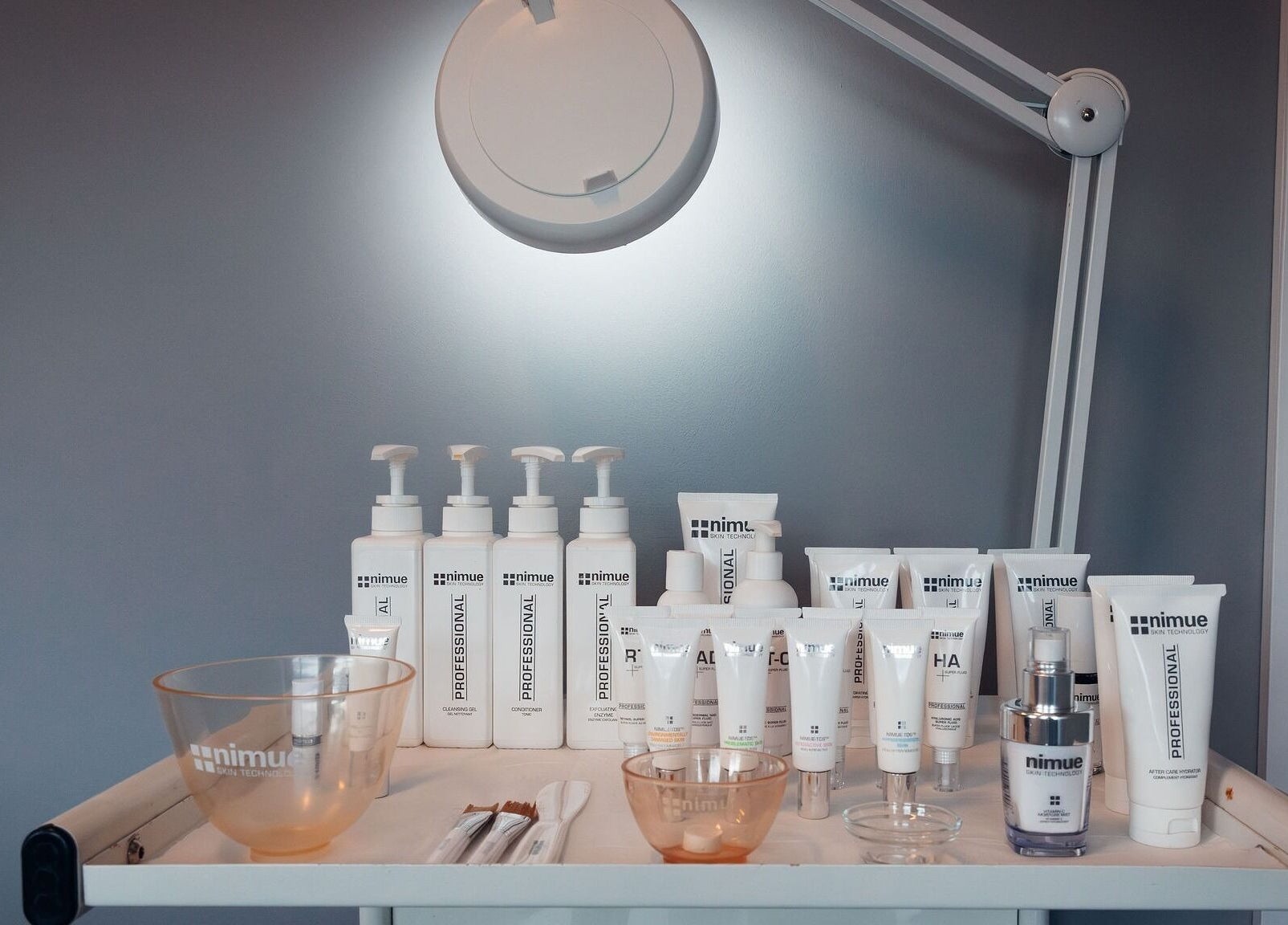 Skin care products at Relax & Remedy in Ferndown, England, GB, showcasing a serene beauty atmosphere.