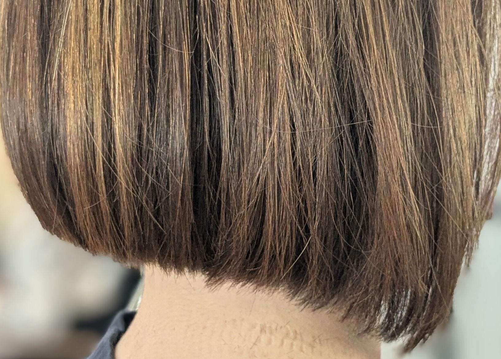 Stylish bob haircut at Planet Stella hair salon, North Miami Beach, Florida, US.