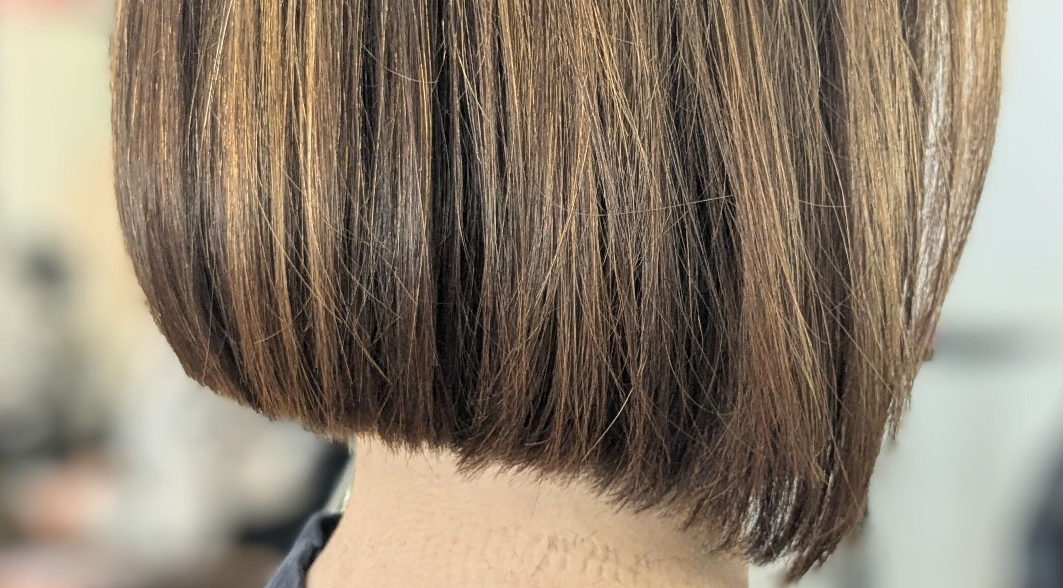 Stylish bob haircut at Planet Stella hair salon, North Miami Beach, Florida, US.
