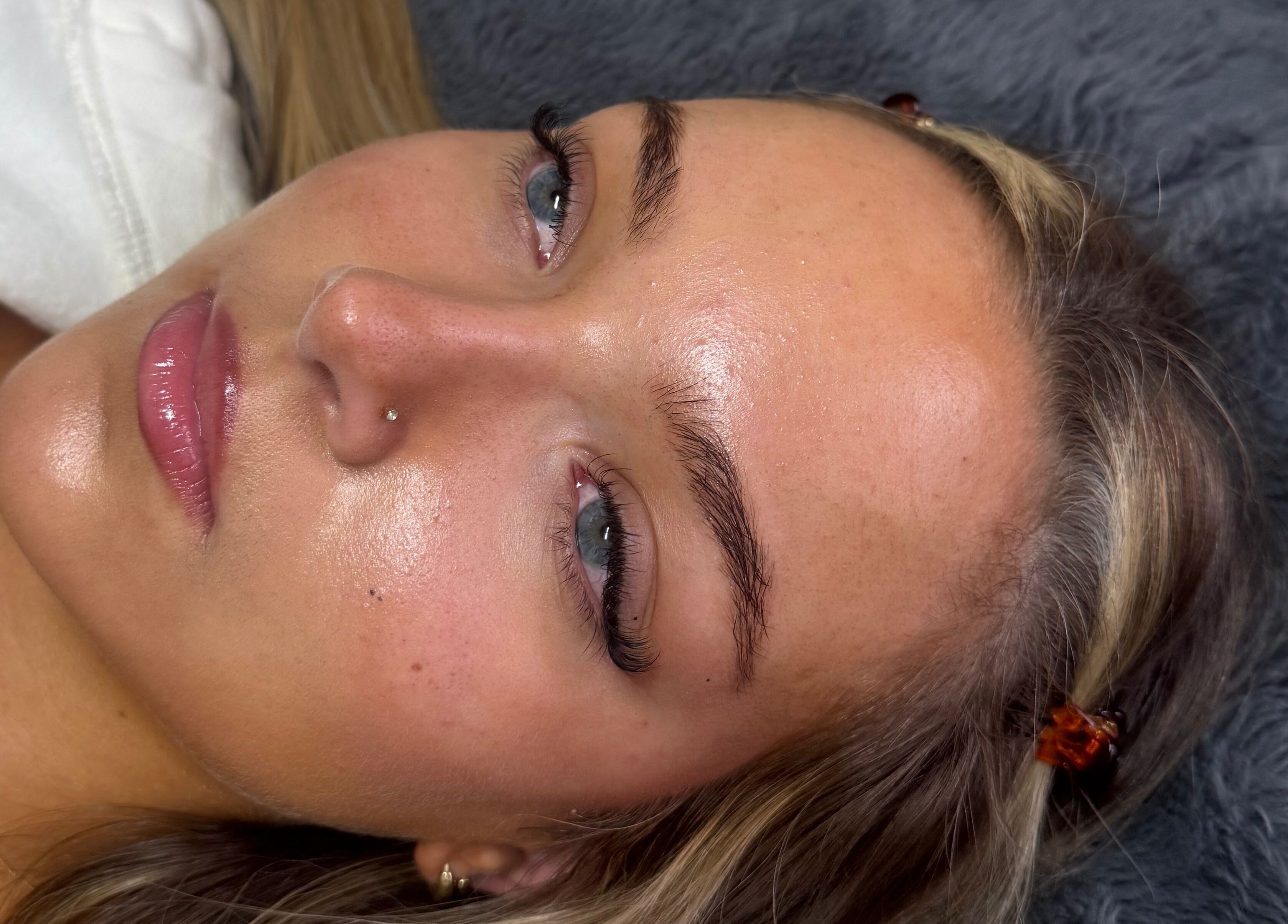 Close-up of styled lashes at Lashes by Eden in Brighton And Hove, England, GB, showcasing expert craftsmanship.