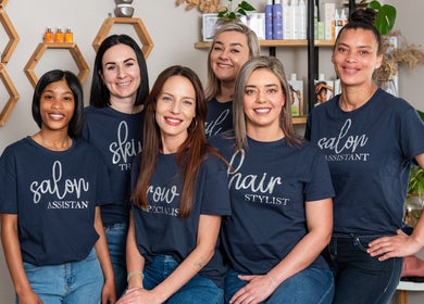 Rejuven8 on Dexter Salon team smiling, Cape Town, Western Cape, ZA.