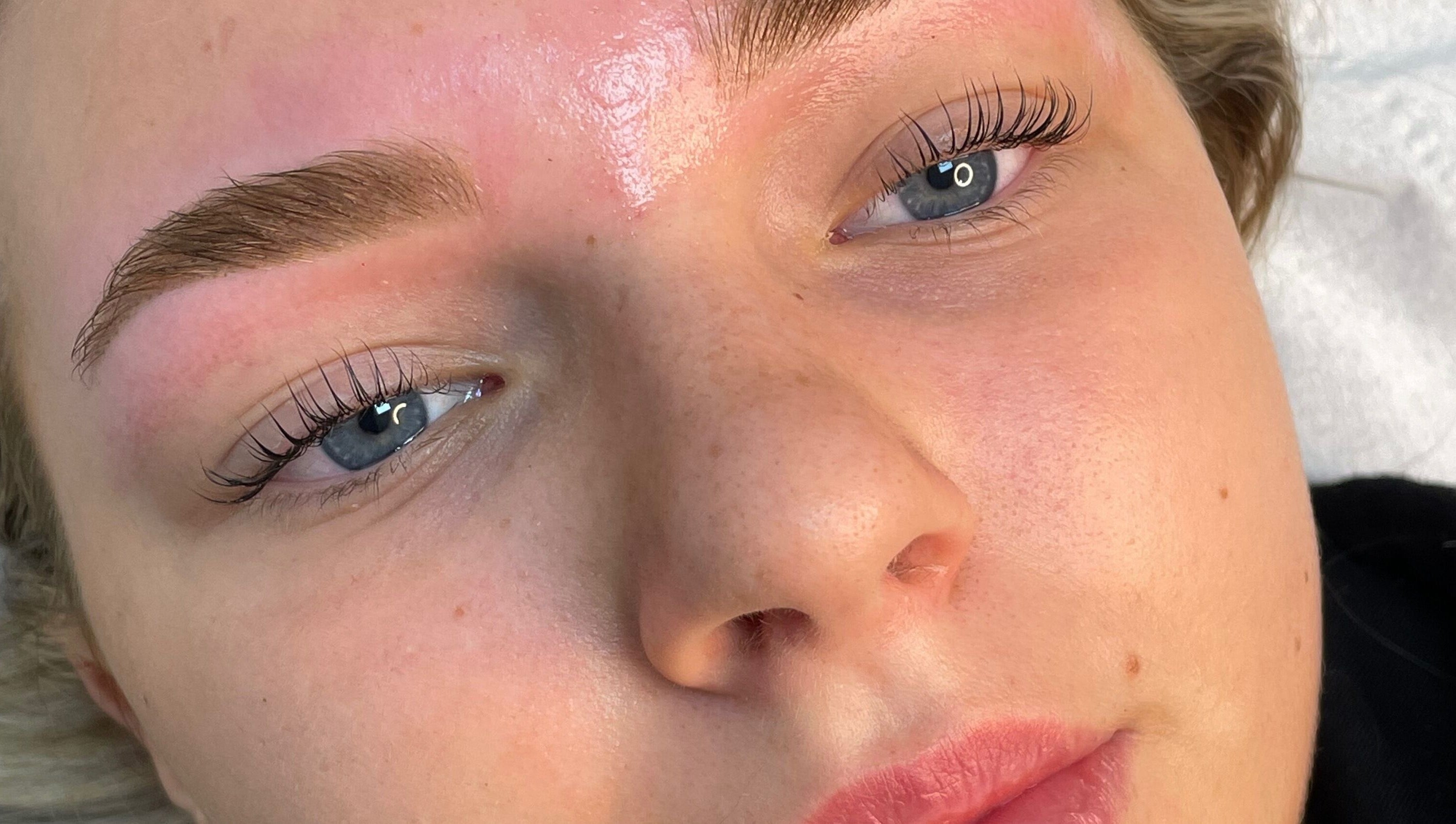 Perfectly sculpted eyebrows at Adara Ink, Chadderton, England, GB, showcasing precision and beauty.