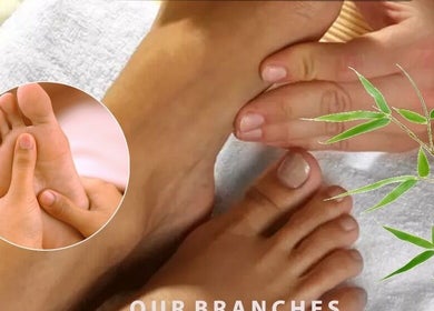 Relaxing foot massage at Let's Relax Foot Spa Beşiktaş, İstanbul, İstanbul, TR. Calming and therapeutic experience.