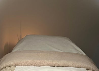 Tranquil treatment bed at Brows & Beauty by Georgia in Effingham, England, GB.