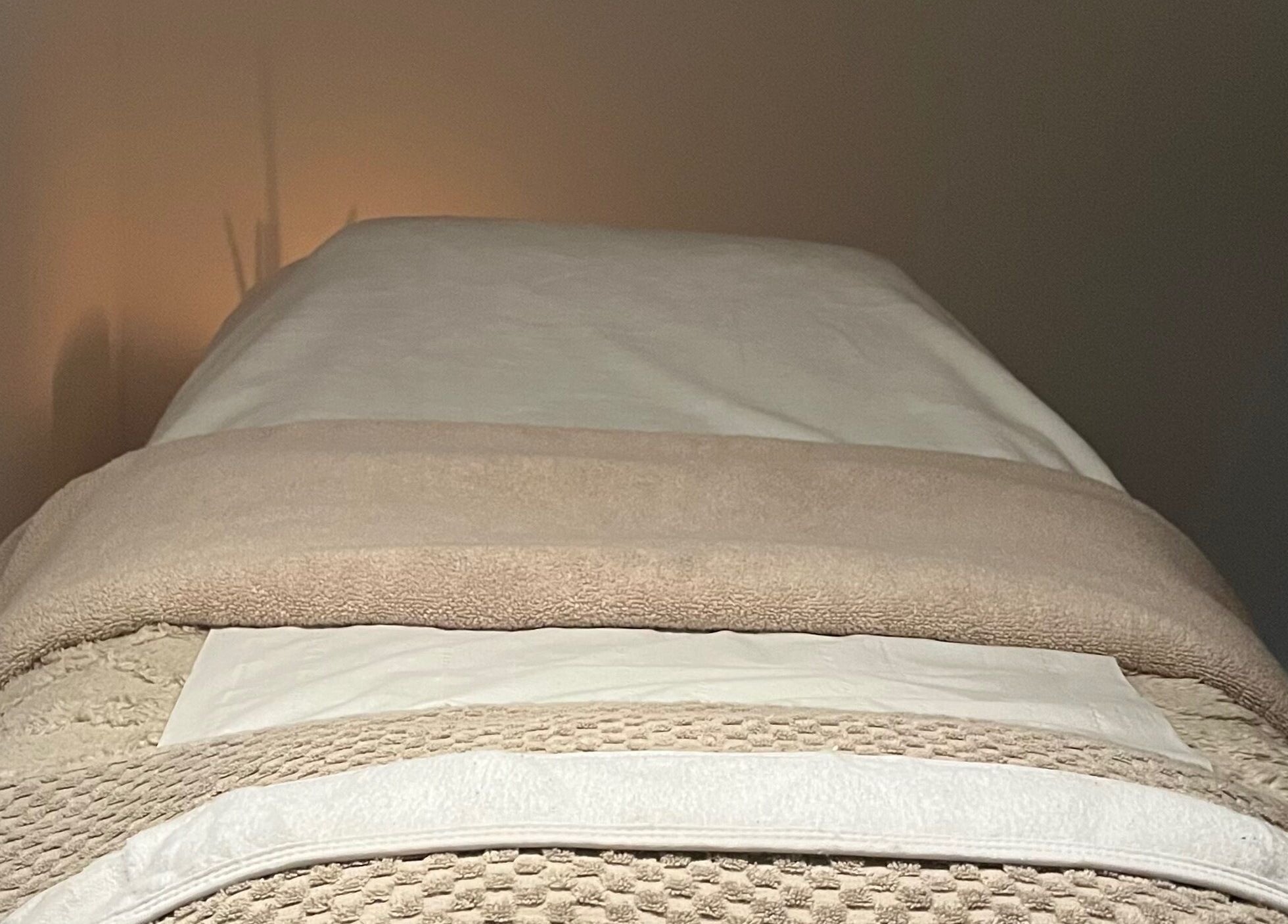 Massage bed setting at Brows & Beauty by Georgia, Effingham, England, GB for ultimate relaxation.