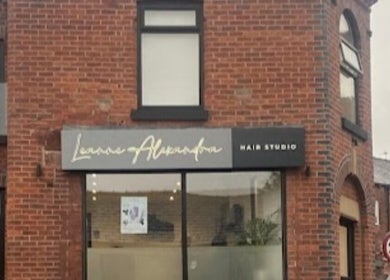 Brick exterior of Cupids Glow beauty and wellness studio, Bolton, England, GB.