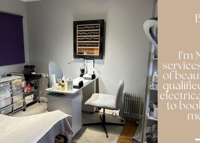 Nail salon interior at Tips to Toes Nails & Beauty by Joanne in Great Yarmouth, England, GB, showcasing a manicure station.