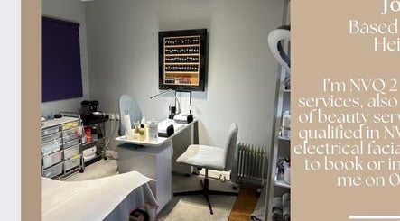 Nail salon interior at Tips to Toes Nails & Beauty by Joanne in Great Yarmouth, England, GB, showcasing a manicure station.