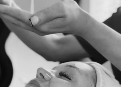 Relaxing facial treatment at SKNFORM, Newton-le-willows, England, GB, highlighting expert skincare service.