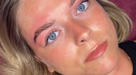 Close-up of a woman's perfectly groomed brows at Heather Kelly Beauty, Dublin 13, County Dublin, IE.