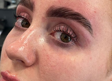 Enhanced eyelashes at Heather Kelly Beauty, Dublin 13, County Dublin, IE. Perfectly shaped and styled.