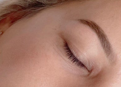 Close-up of serene face highlighting lash lift at En Beauty -Lash and Japanese Face Lift-, Auckland, Auckland, NZ.