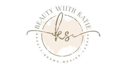 Beauty With Katie logo featuring elegant script in Dunfermline, Scotland, GB.