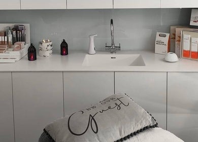 Luxury beauty setup at Beauty Within Durham, Durham, England, GB showcasing skincare and candles.