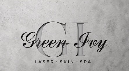 Green Ivy Skin And Spa logo in Kettering, England, GB, featuring sleek typography on a textured background.
