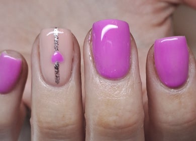 Vibrant pink nail art at Sculpted by Sarah, County Louth, County Louth, IE, featuring elegant designs.