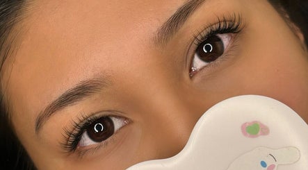 Close-up of elegant eyelash extensions at BeautybyFran, Dublin, County Dublin, IE, showcasing expert application.