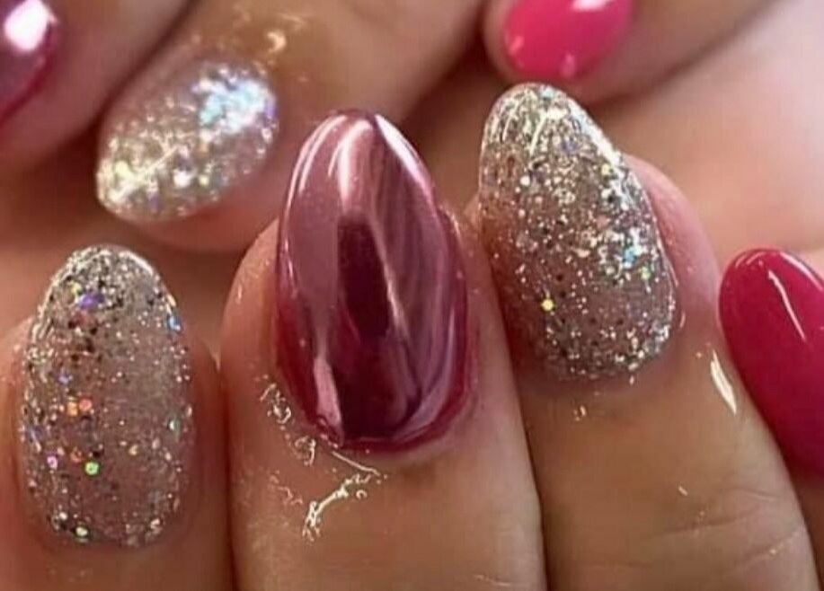 Sparkling nail art services at Ells Hair and Nails, Callington, England, GB. Perfect for a glamorous look.