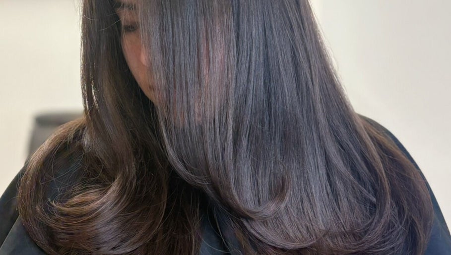Smooth, shiny hair showcased at Melval Hair Studio in Toronto, Ontario, CA.