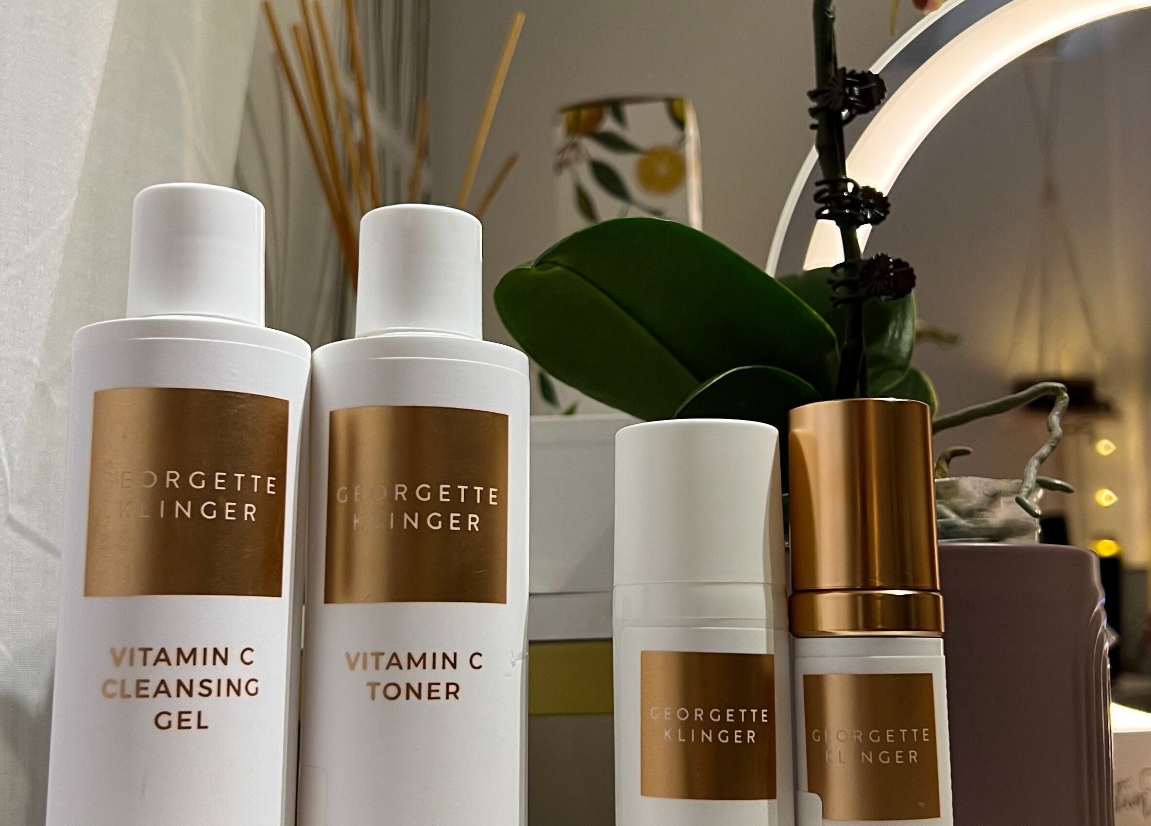 High-end skincare products displayed at Rosa Damascena Hong Kong, Hong Kong Island, HK for beauty and wellness.