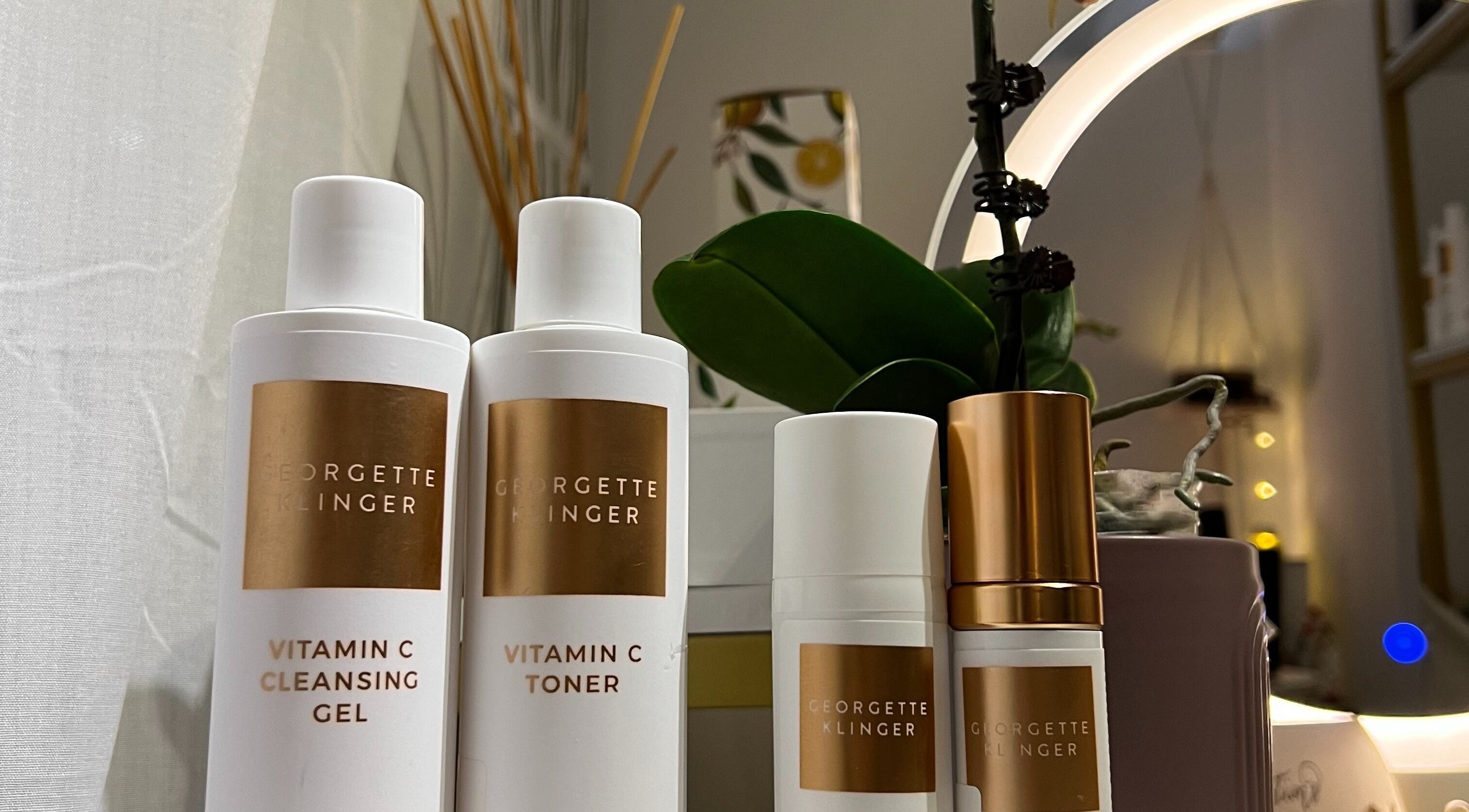 High-end skincare products displayed at Rosa Damascena Hong Kong, Hong Kong Island, HK for beauty and wellness.