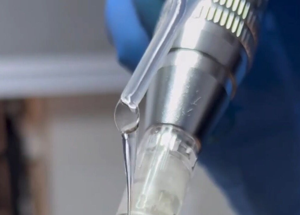 Close-up of advanced beauty tool at BeautyHuntt Aesthetics Clinic, Lekki, Lagos, NG.