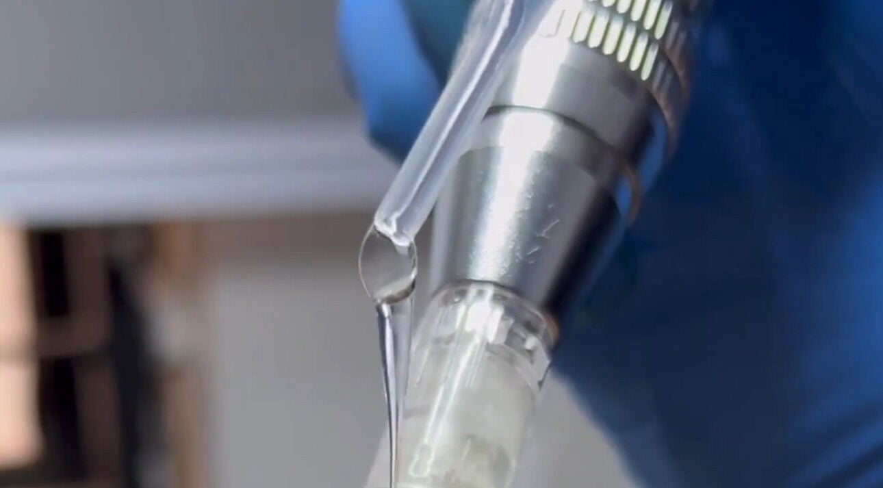 Close-up of advanced beauty tool at BeautyHuntt Aesthetics Clinic, Lekki, Lagos, NG.