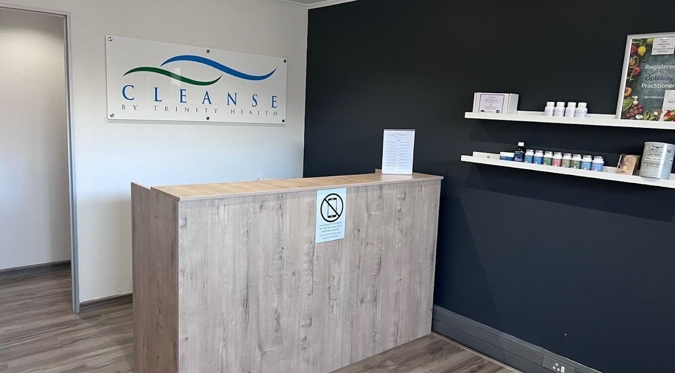 Reception area of Cleanse Colon Hydrotherapy - Ferndale in Johannesburg, Gauteng, ZA features a welcoming desk.