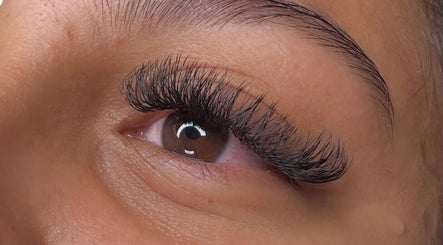 Close-up of elegant lash extensions at Lashubyjade, Cape Town, Western Cape, ZA.